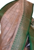 Exclusive Classic Contrast Handloom Tussar Silk Saree